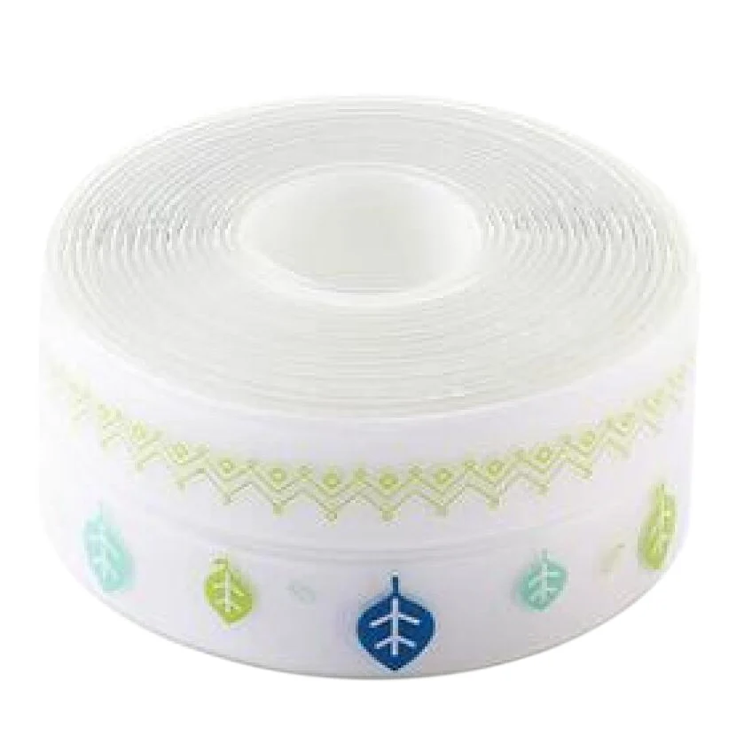 J1UL1N Waterproof Tape Anti-Mildew Tape Cute Self Adhesive Sealing Caulk Strip Tape For Bathtub Kitchen Sink Toilet Wall Edge Pr