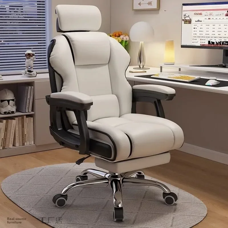 Back Support Long Sitting Computer Desk Chair for Study Dormitory Ergonomic Office Gaming Chair for Home Use Comfortable view 2