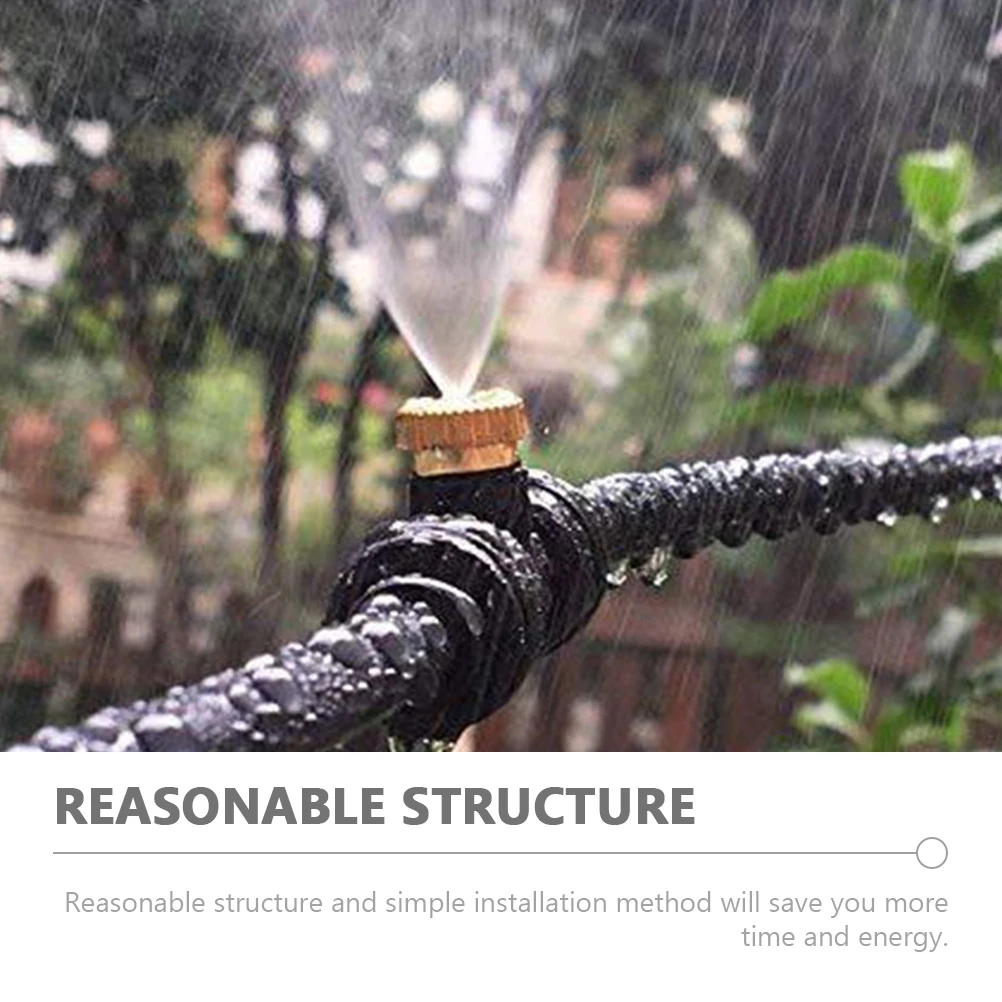 

10Pcs Copper Misting Nozzle Rustproof Atomizing Spray Nozzles for Greenhouse Garden Outdoor Use Mister Nozzle Mister Nozzles