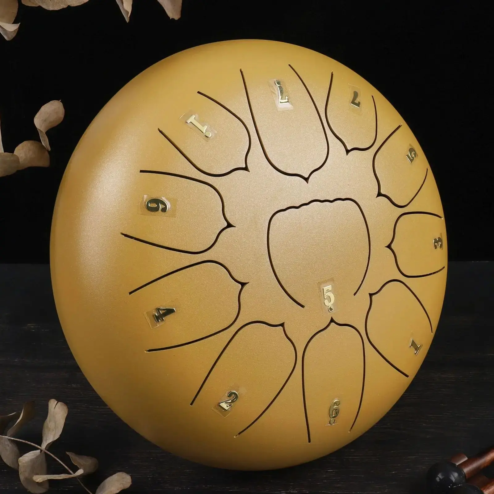 

Набор из 2 больших наклеек для тонг-драма с бронзовым покрытием, высокой адгезией, музыкальными нотами, для начинающих, для практики игры на перкуссионных инструментах