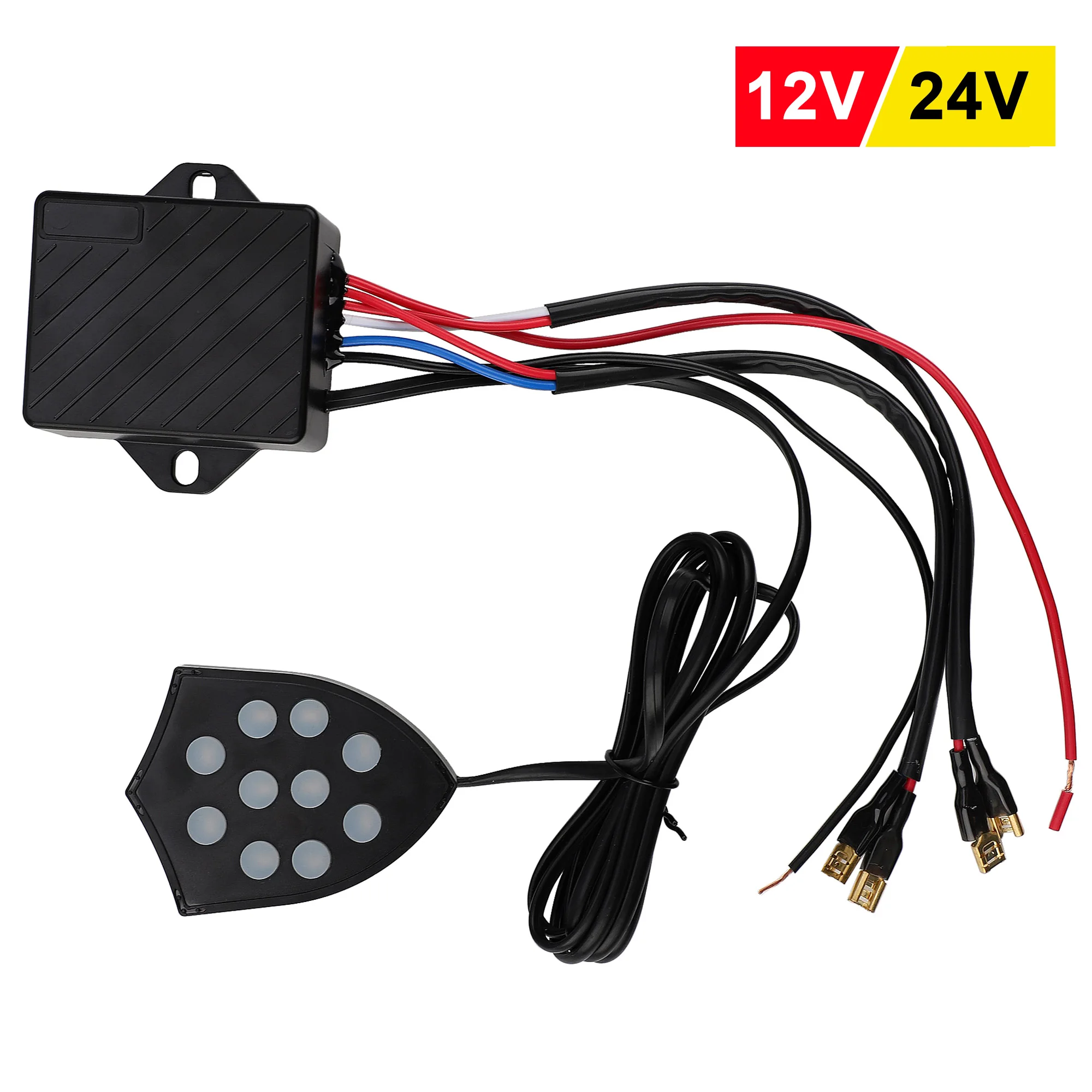 Puri Tones Universal Electronic Horn 10 Sound Claxon Musical 12V-24V Controller Regulator Monitor Modifikationszubehör – Detail 4