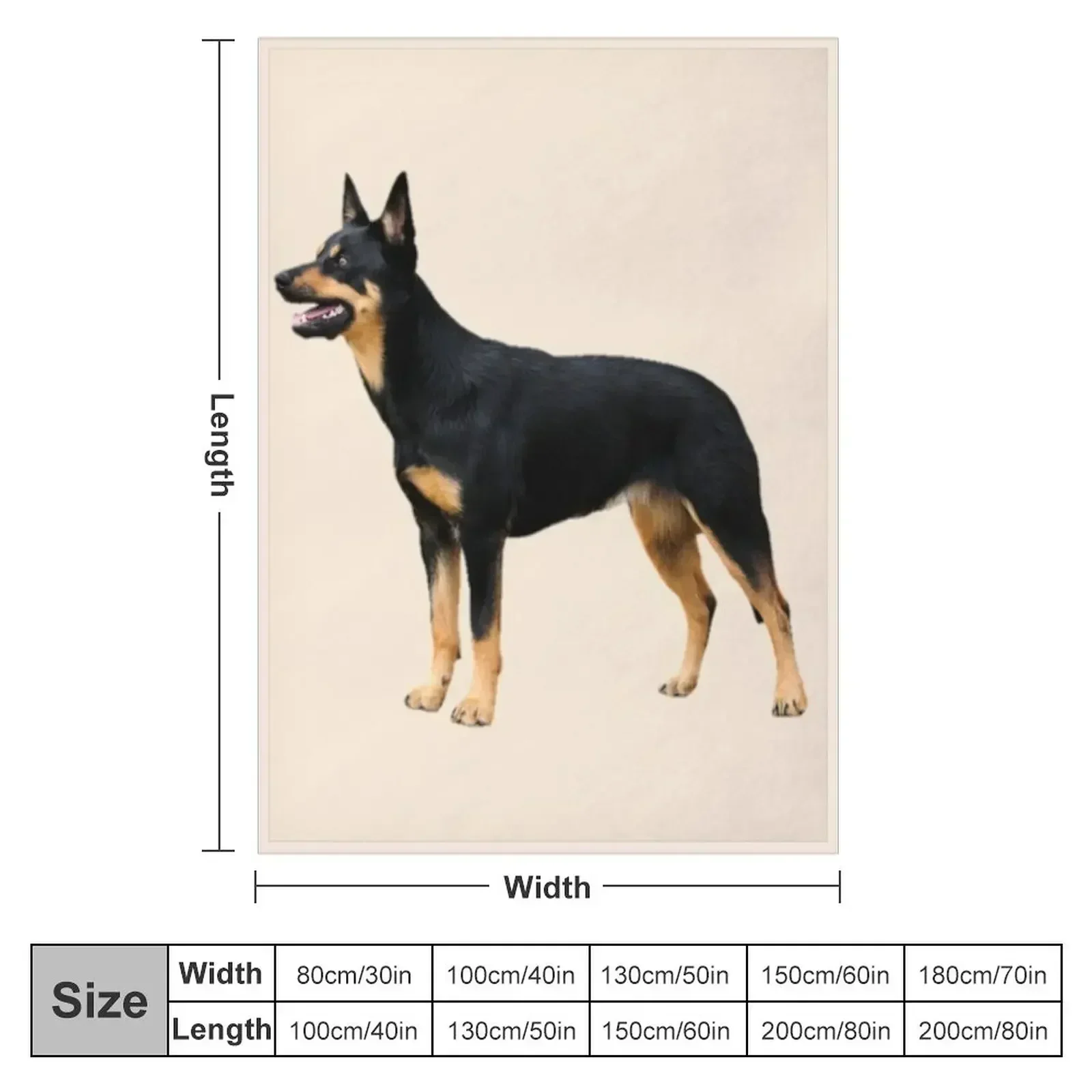 Kelpie Throw Blanket couch cozy soft plush fuzzy picnic outdoor blanket