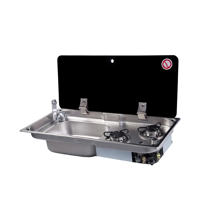 Stainless Steel Rv Gas Stove With Sink Include Tap Lpg Cooker In Rv Boat Yacht Gas Stove