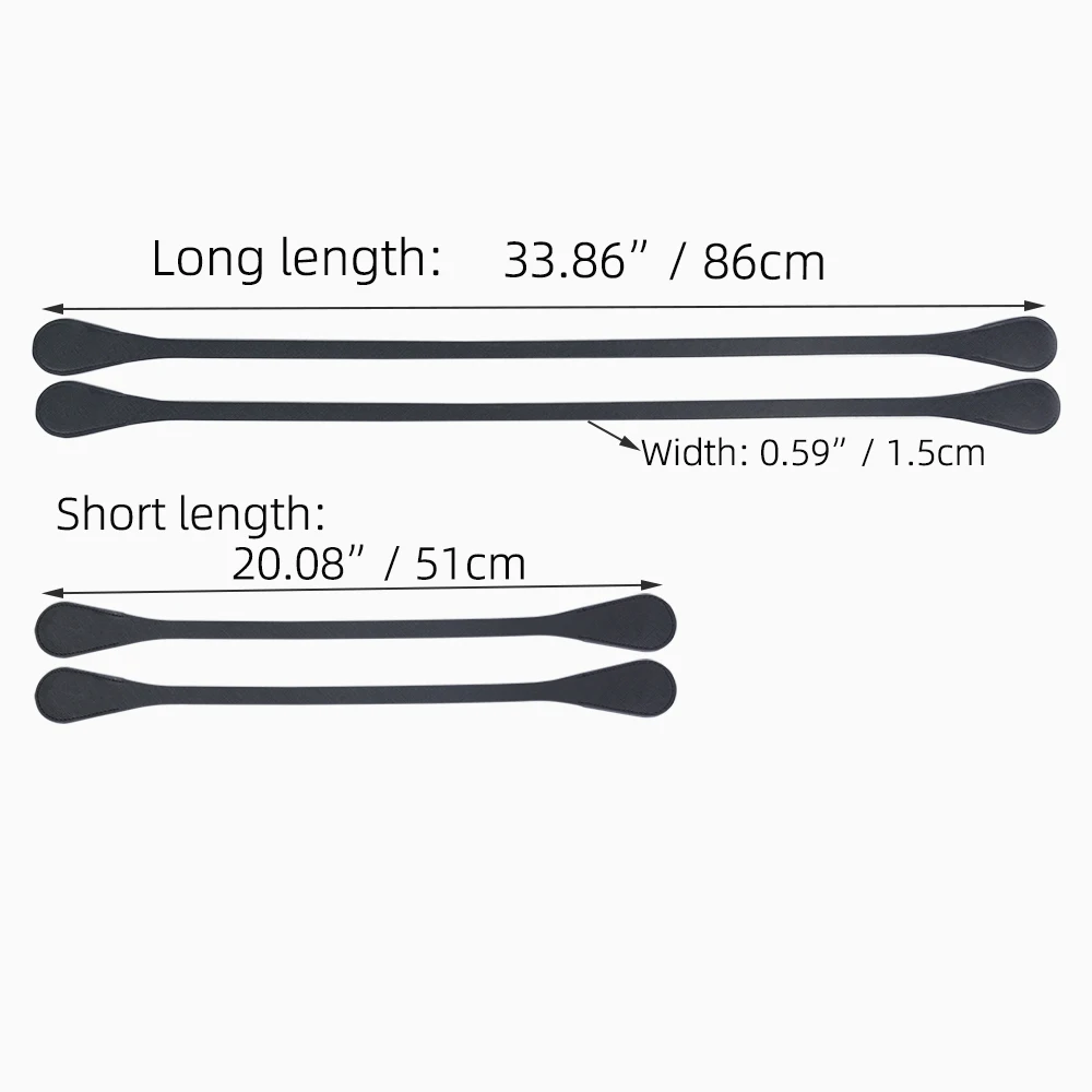 New 1 Pair Long Short OBag Slim PU Leather Handles Strap Replacements for O Bag Shoulder Hand-Held Straps Accessories