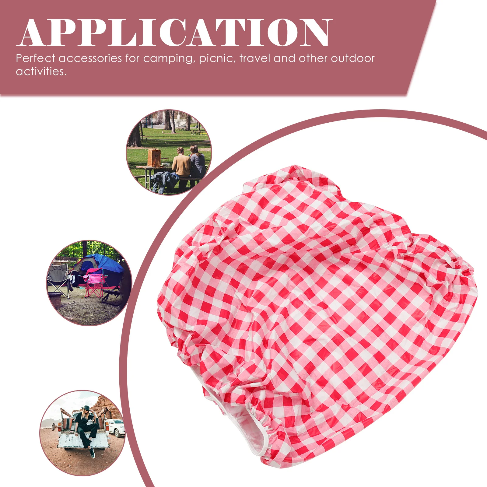 مستطيل الأحمر نزهة غطاء الطاولة مقاوم للماء المجهزة مفرش المائدة الفانيلا التخييم في الهواء الطلق الجدول غطاء للحماية ديكور