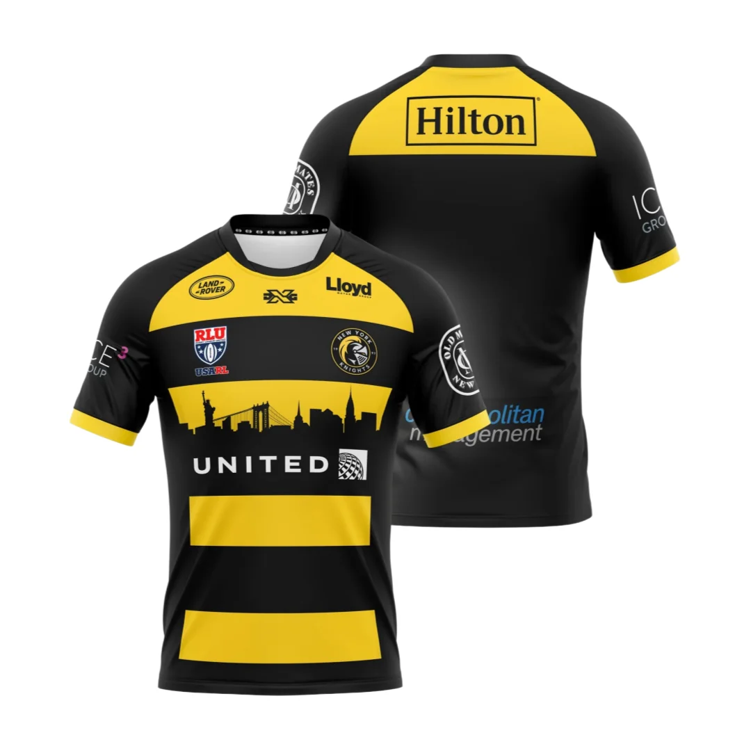 Maillot de rugby 2026 pour supporters des York Knights, T-shirt athlétique imprimé en 3D pour adultes et enfants, respirant, séchage rapide, doux et confortable pour l'été en famille