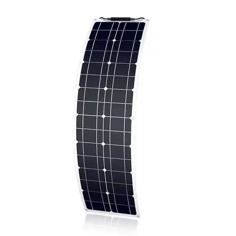 Panel IP65  High-efficiency Power Generation for the Sunroom Grade-A 50W Monocrystalline Semi-Flexible Solar