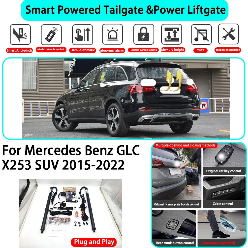 

﻿for Mercedes Benz GLC X253 SUV 2015-2022 OEM Smart Automatic Powered Tailgate Electric Power Tailgate Lift Kit Key Close