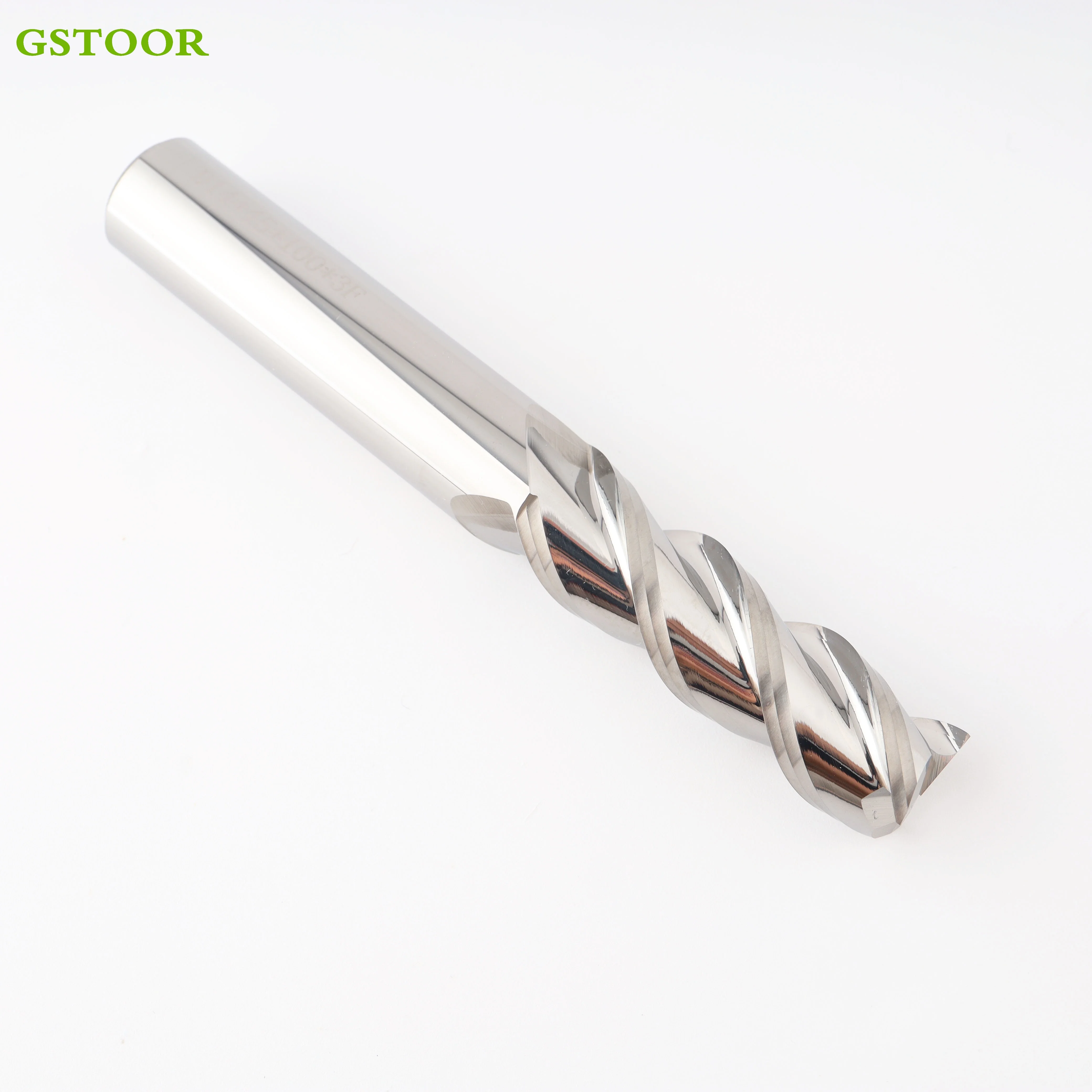 Fresatura HRC55 3 Lama in acciaio al tungsteno per fresa in lega di alluminio CNC Maching fondo piatto sgrossatura frese strumenti