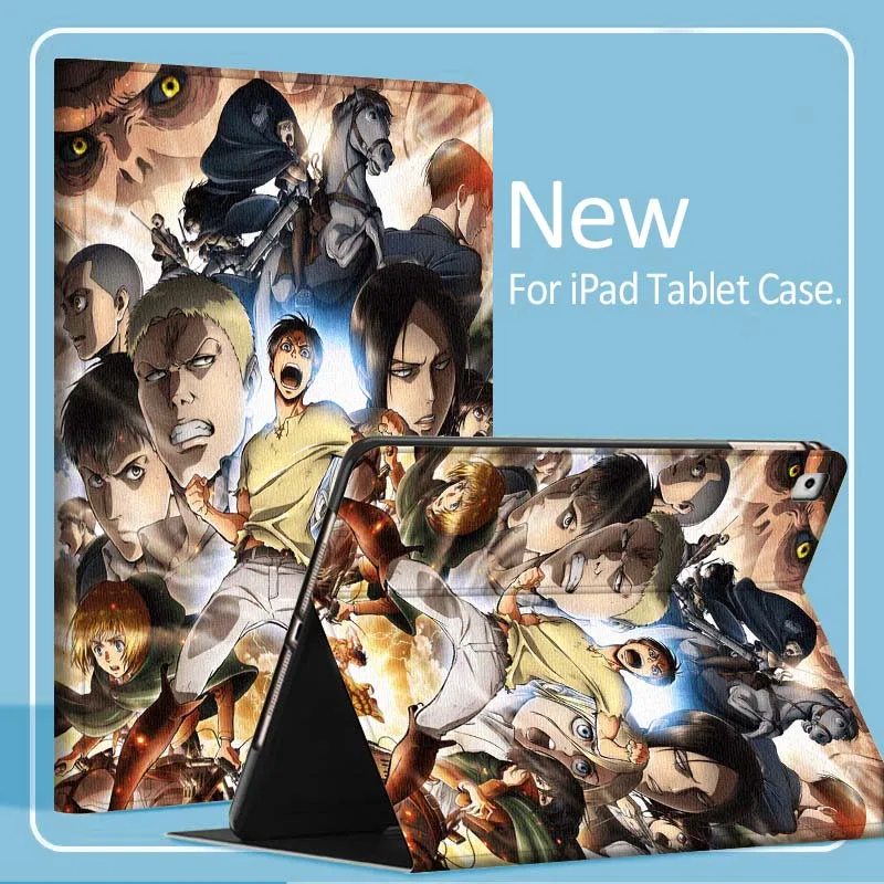 

A-Attacks on T-Titans Anime For iPad Pro Air Mini 1 2 3 4 5 6 7 7th 8th 9th 10th 11th 10.2 9.7 10.5 10.9 11 Tablet Case Cover