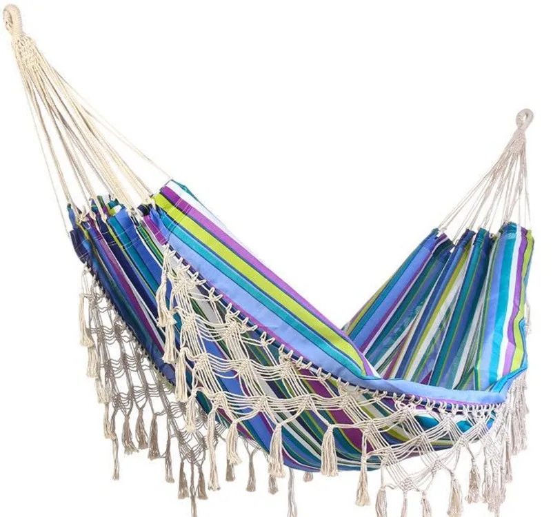 Xinyu i Polyester Canvas Swing Outdoor Camping Supplies Hanging Chair Cross border E-commerce Foreign Trade Wholesale NS Tassel