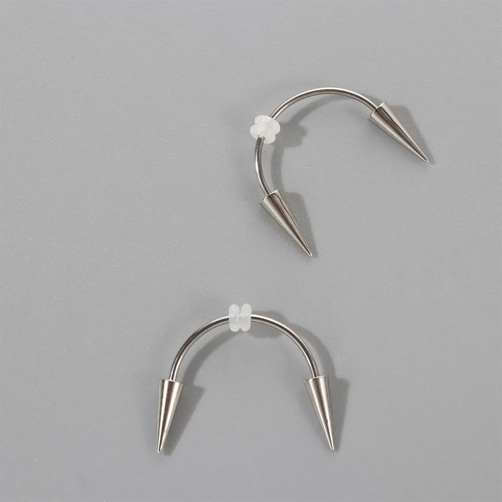 New Body Jewelry Fake Septum Piering Piercing In mouth Piercing Jewelry Goth Lips Ring Puncture Mouth Ring Stainless Steel