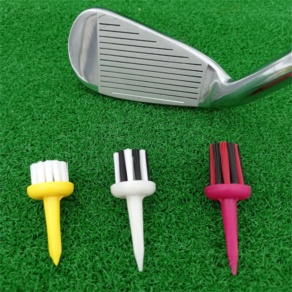 20 Pcs/set Golf Brush Tees, Plastic Limited Tee, Unbreakable and Low Friction, Longer Hitting Distance, 50mm, 58mm, 64mm