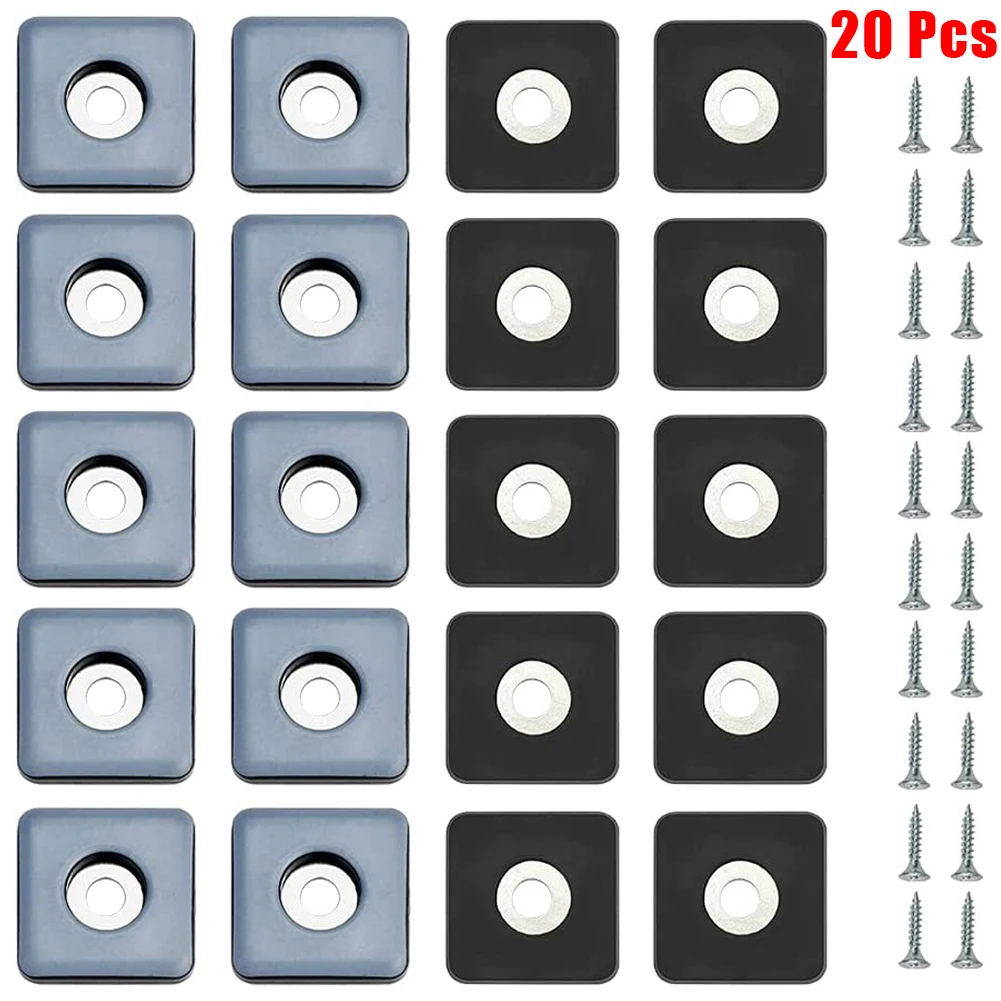 20pcs Furniture Slider Pads Gliders Table Chair Leg Mat Carpet Floor Protector Anti-abrasion Heavy Duty Furniture Sliding Pad