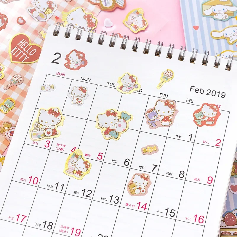 

MINISO Cinnamoroll Sticker Cartoon Character Phnom Penh Stickers Children's Water Cup Diary Cute Decorative Stickers