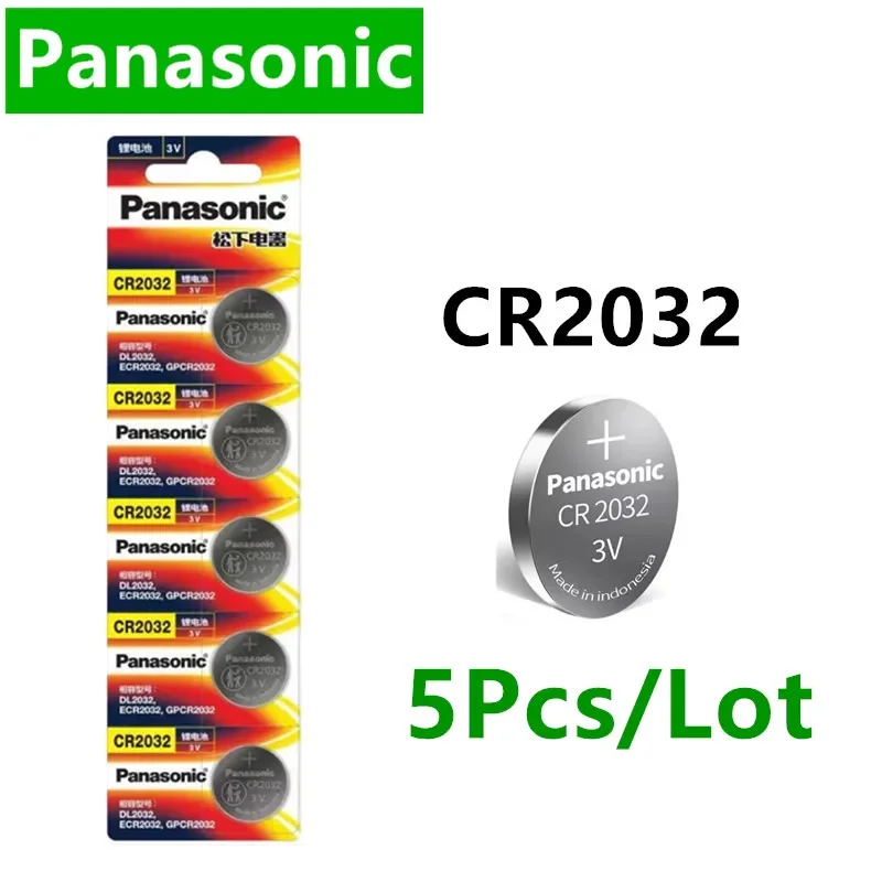 5-10 Uds Original Panasonic CR2032 batería CR2025 CR2016 batería CR1632 CR1220 CR1616 CR1620 CR2450 CR2430 LR41 LR1130 LR43 LR44