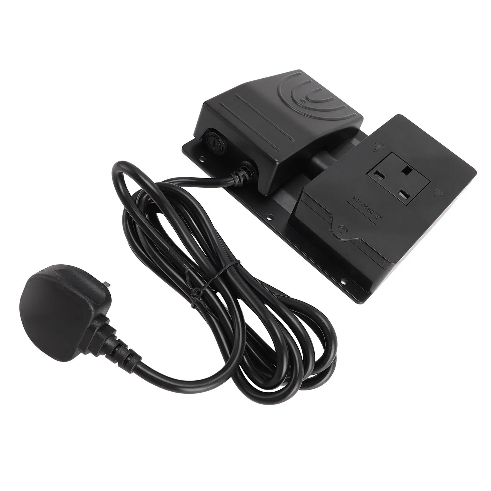 Foot Pedal Control Switch with Socket 250V 10A Convenient Safe Handsfree Operating Foot Operated Pedal Controller