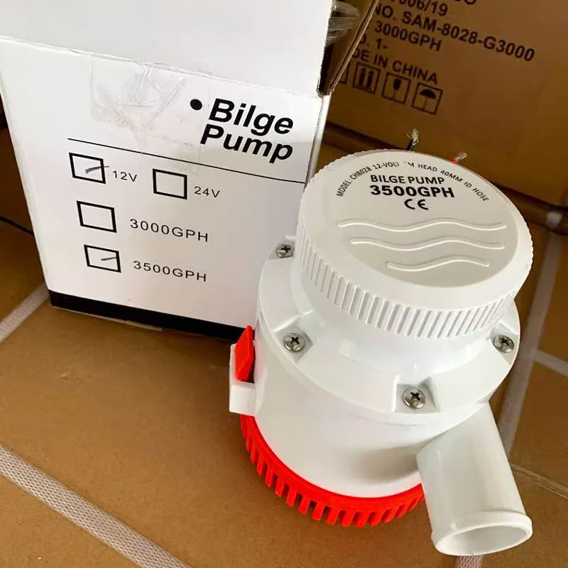 3700GPH Bilge Pump Large Marine Submersible Sewage Pump Electric Small Bilge Submersible Pump