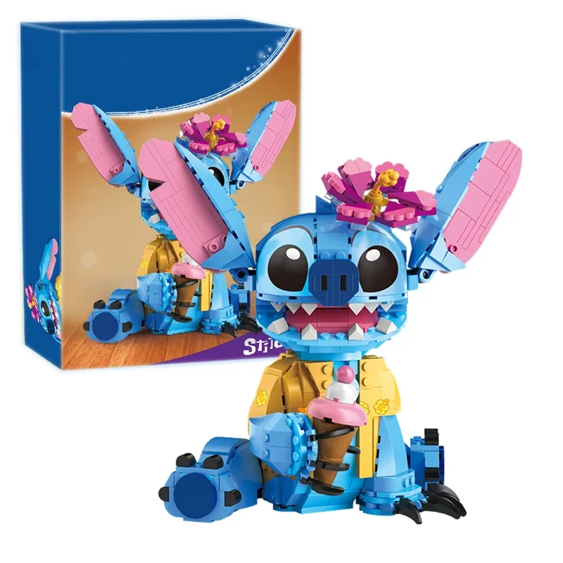 Hot Stitch Angel CP Building Blocks 2025 - Giocattoli di cartone animato di grandi pezzi con orecchie mobili Regalo di assemblaggio per bambini per il compleanno delle ragazze dei ragazzi