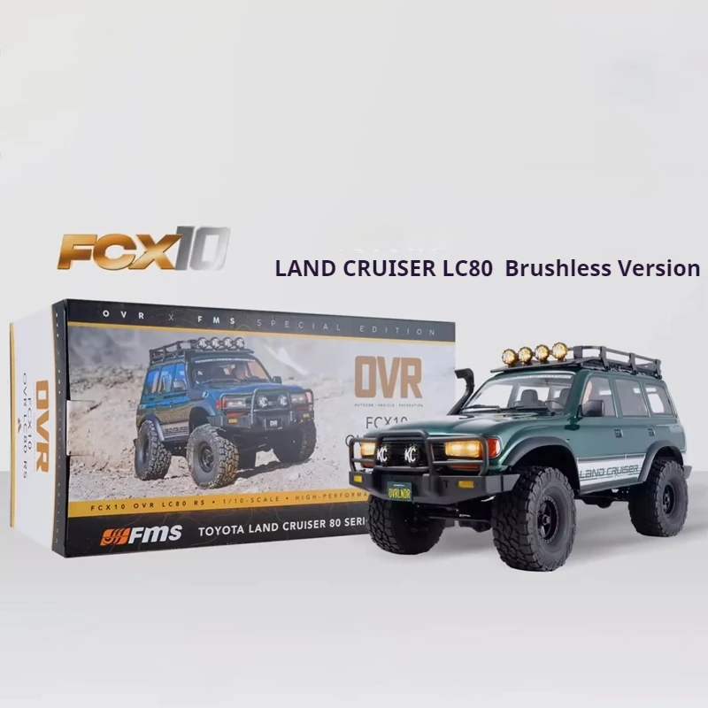 

FMS 1:10 FCX10 OVR LC80 Rc Car Land Cruiser FCX10 LC80 Brushless Outrunnrt 3541 Off Road Vehicle Adult Toy Festival Gift