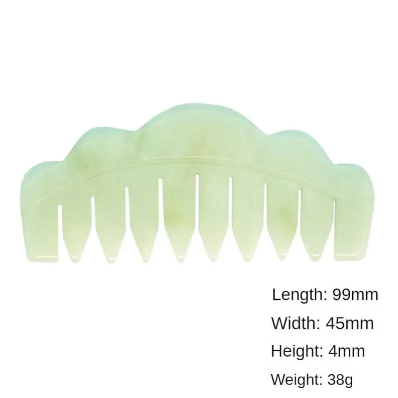 New Jade Meridian Ten-tooth Massage Comb Wide-Tooth Comb Head Massage GuaSha Wide Toothed Comb Hair Care Tool