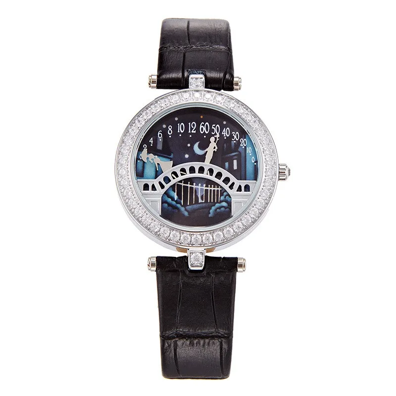 Live Lover Bridge Watch English Belt Female Poetic Lover Bridge Fashion Watch