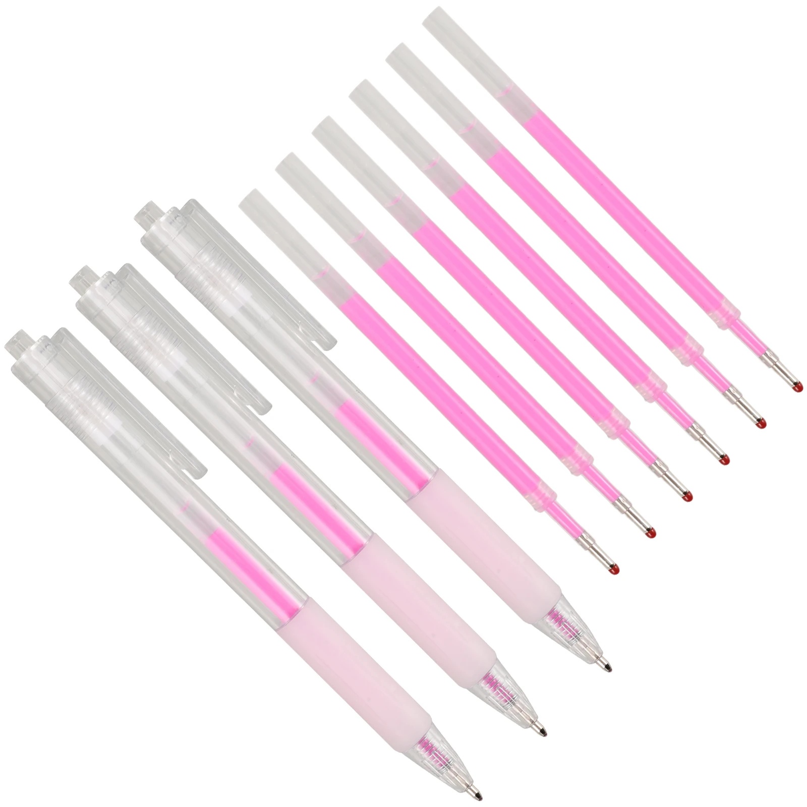 

1 set Eyebrow Mapping Marker Tattoo Positioning Pen Waterproof Lasting Portable Makeup Tool 6 Refills White Color