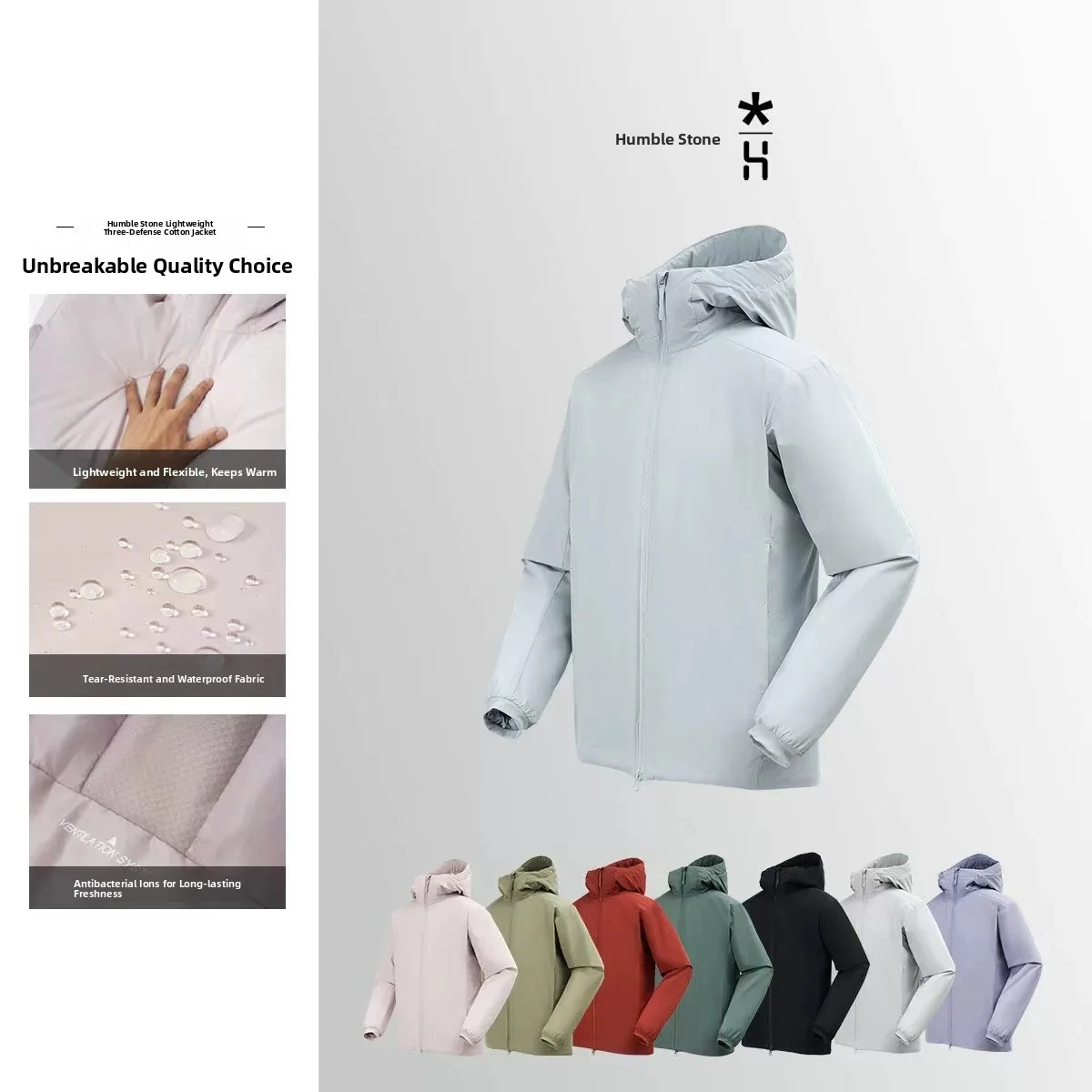 

Thermal Tech Outdoor Hooded Jaet Thiened Lightweight Cotton Coat for Men And Women Youth Faion Urban Sle Long Sve