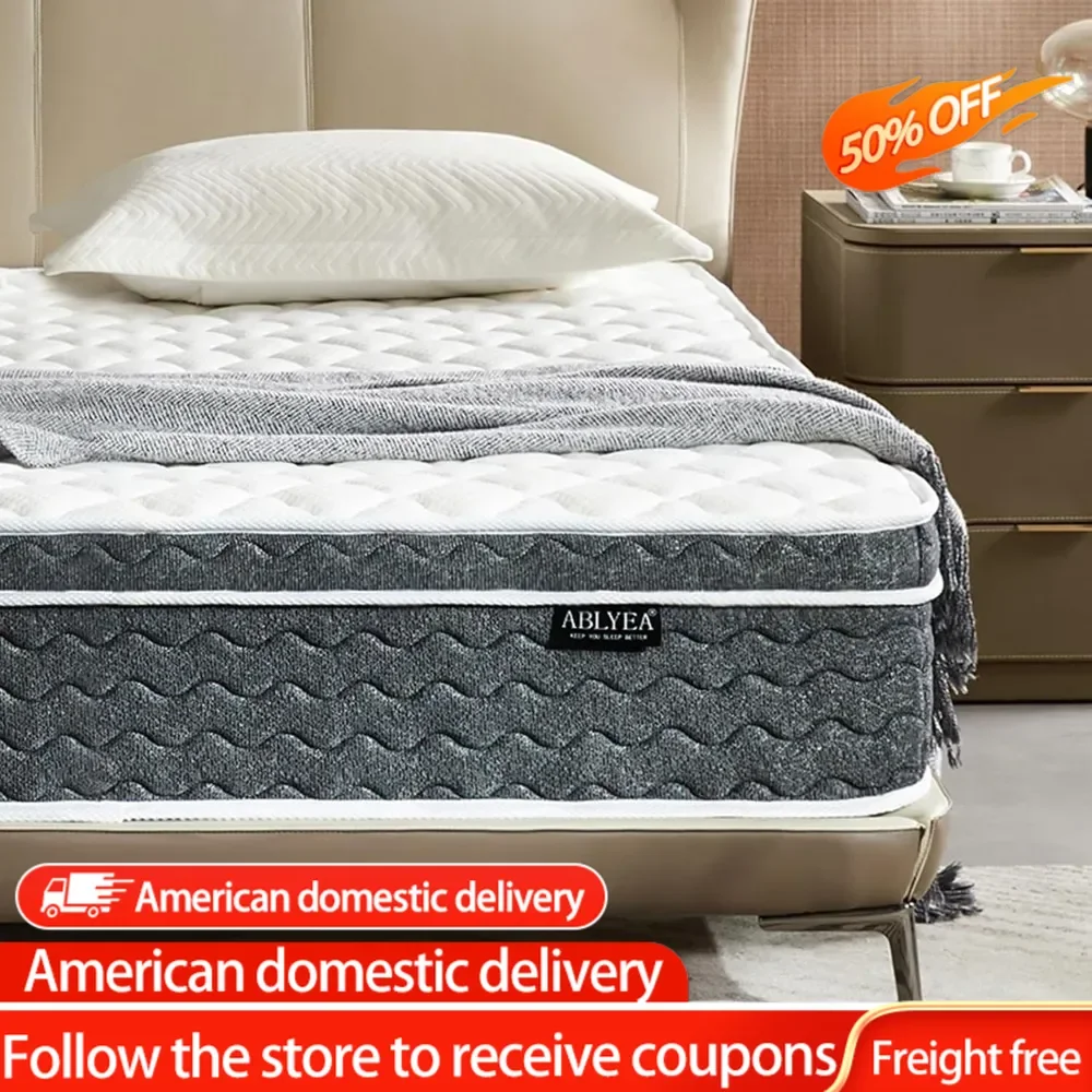 

Queen Mattress 12 Inch Hybrid Mattress Queen Size-Memory Foam&Individually Pocket Coils Springs|Pressure Relief|Motion Isolation