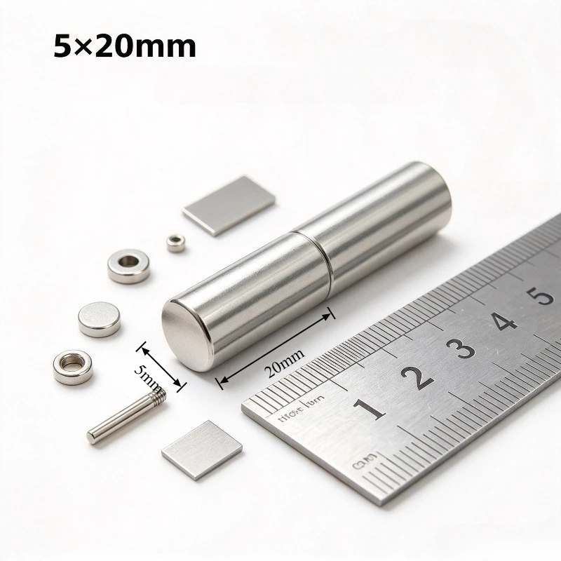 5x20mm N35 Round Disc Neodymium Magnet 5x20mm NdFeB Permanent Magnet for Industrial Handmade Model DIY 5*20mm