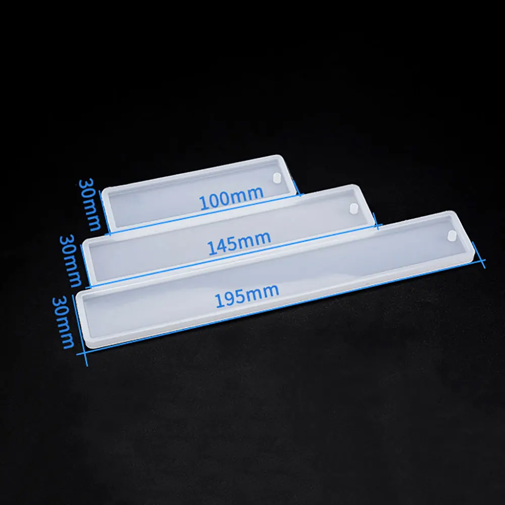 Silicone world Rectangle Silicone Bookmark Mold DIY Bookmark Mold Making Epoxy Resin Jewelry DIY Craft Silicone Transparent Mold - Image 6