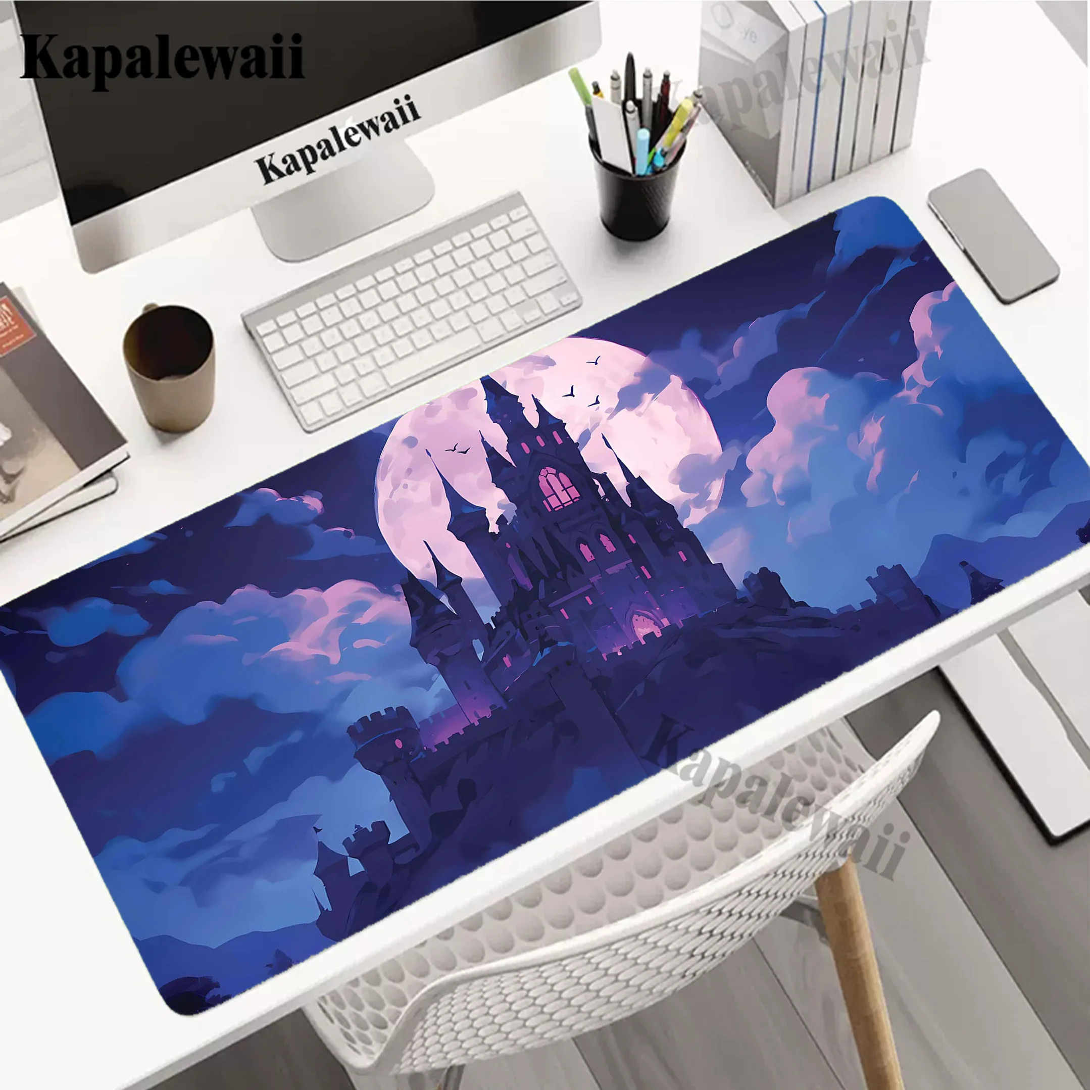 

Space Cloud Large Mouse Pad Gamer Mousepad Notebook Office Accessories For Desk Mat Locking Edge Game Keyboard Pads 900x400mm