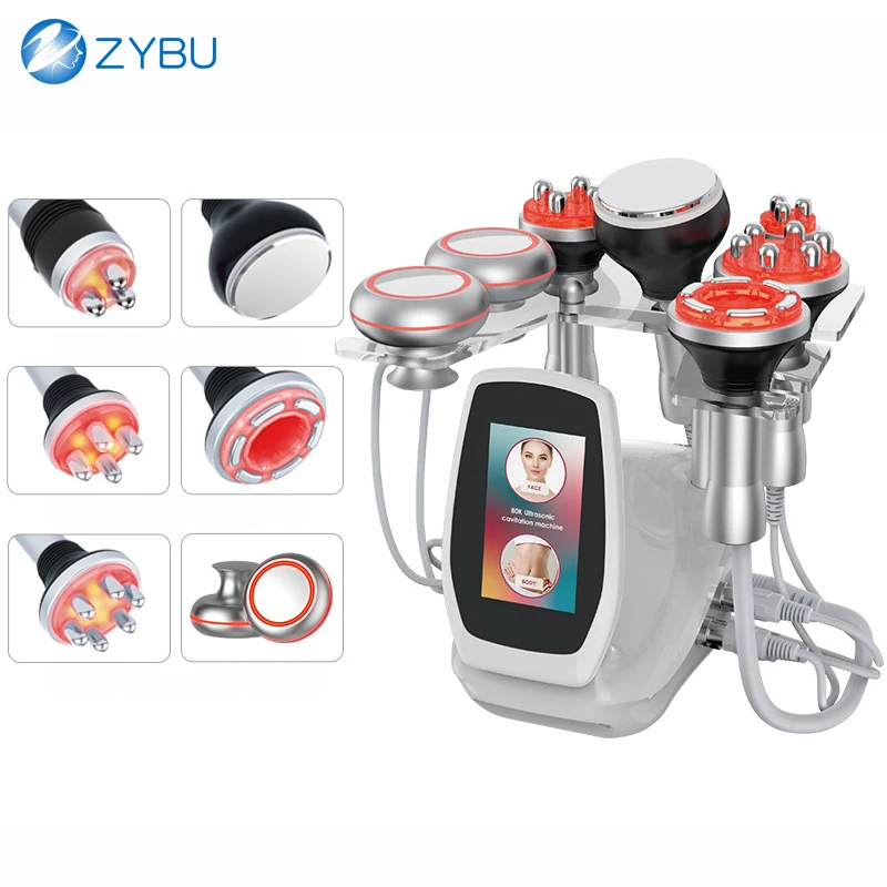 

6in1 Body Fat Removal EMS Lipo 80k Cavi Slimming Machine Skin Tightening Face Lifting Body Shaping Cavitation RF Vacuum Massage
