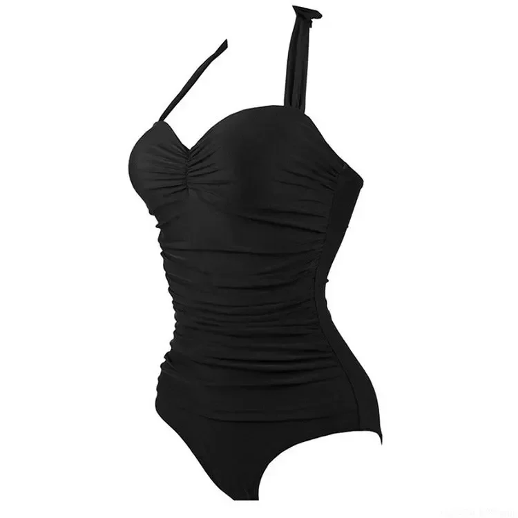 Sexy One Piece Swimsuit Closed XXXL Large Size Swimwear Plus Size Push Up Swim Body Bathing Suits Women Beach Pool