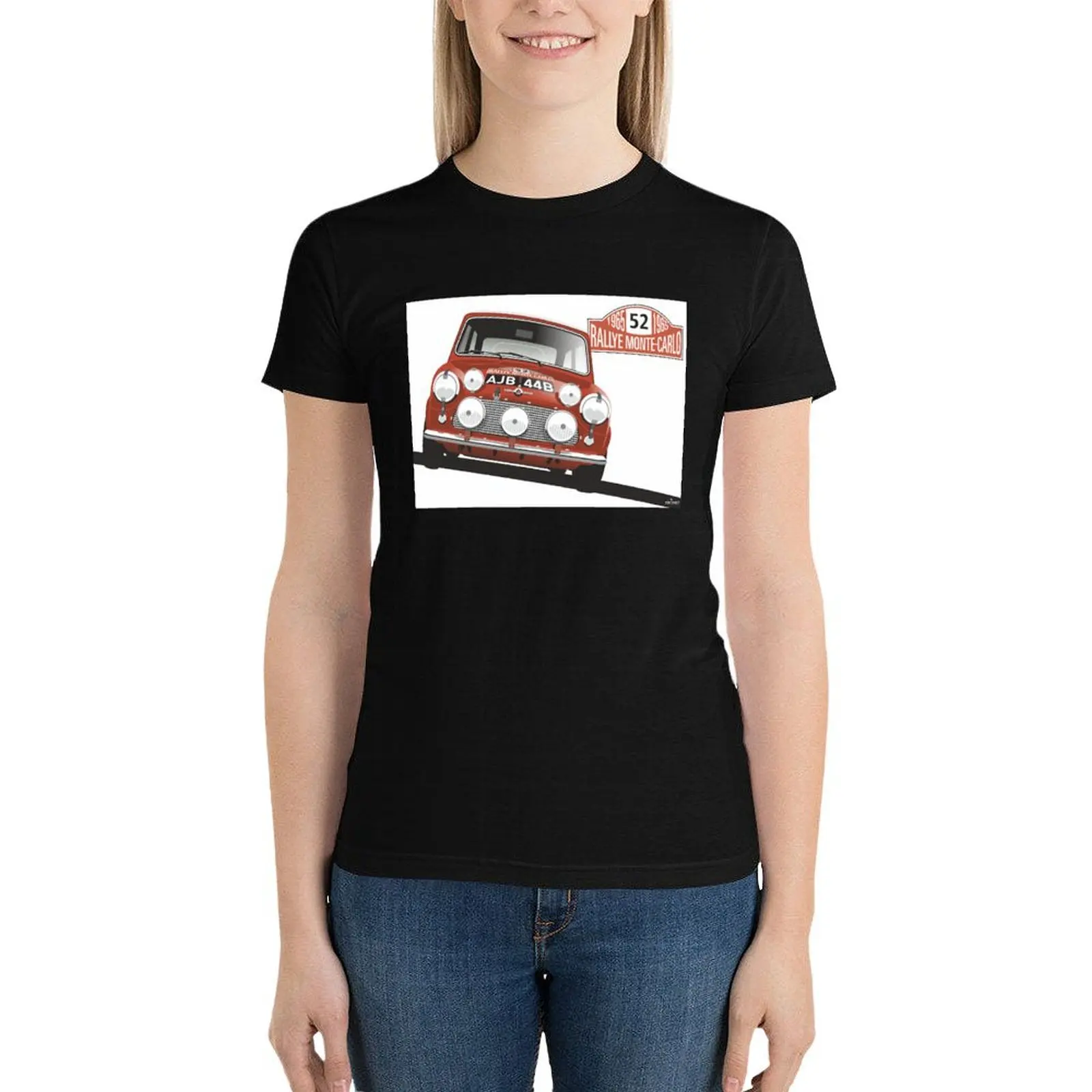 1965 Rallye Monte Carlo winner T-Shirt aesthetic clothes shirts graphic tees lady clothes summer clothes Womens clothing