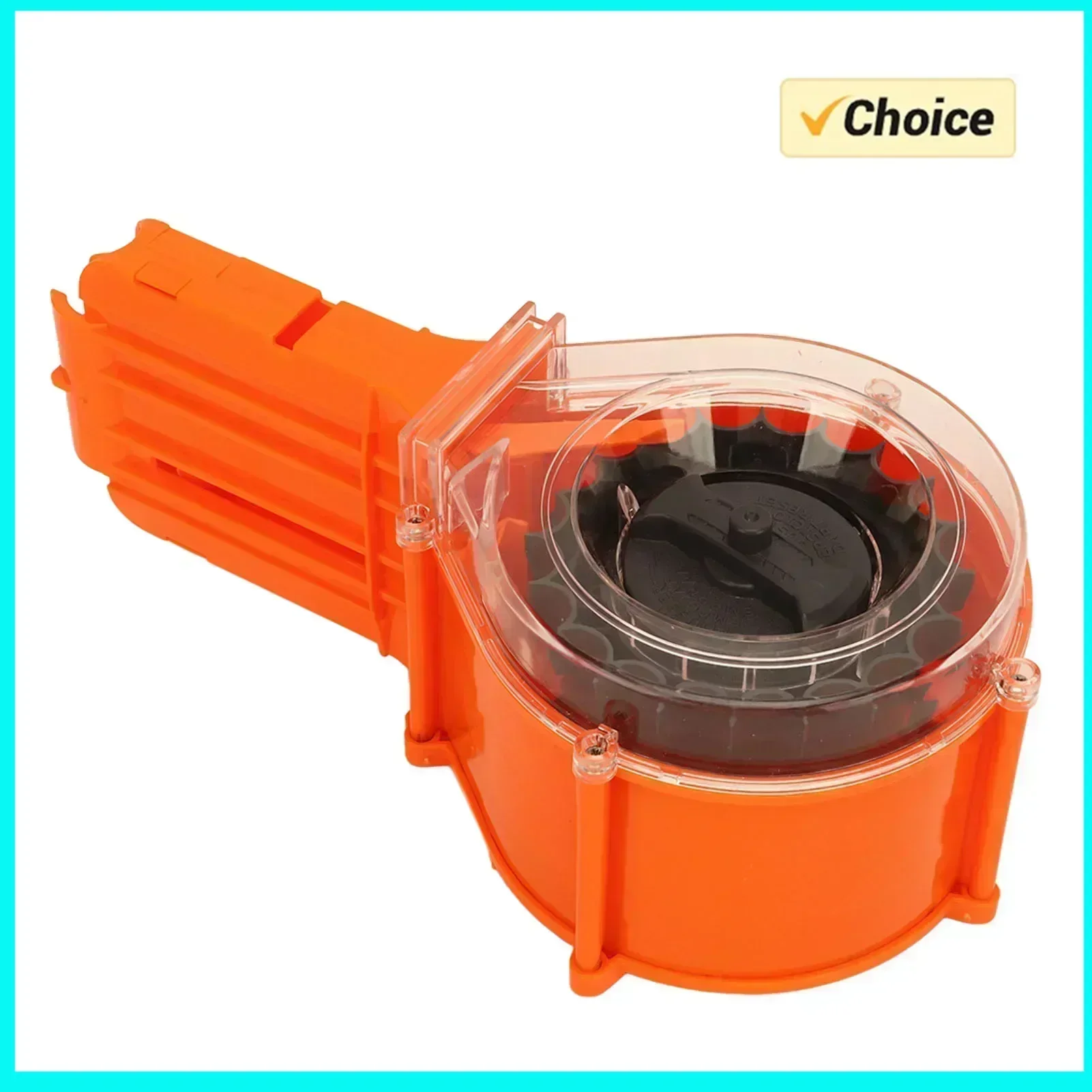 [مجلة Toy Clip 25 EVA Foam Soft S Plastic Round Drum Magazine للعبة الرماية.