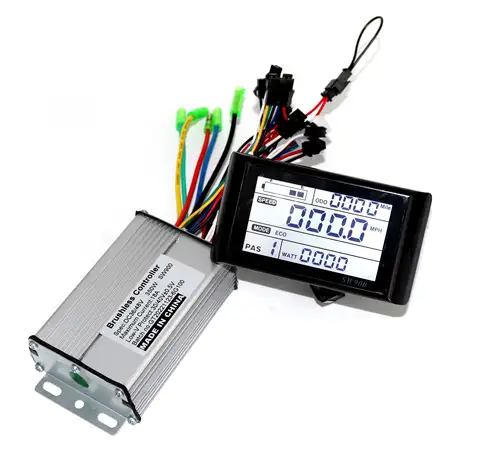 GREENTIME 36V 48V 350W 18A Brushless DC Motor Controller Ebike Controller +SW900 Display One Set