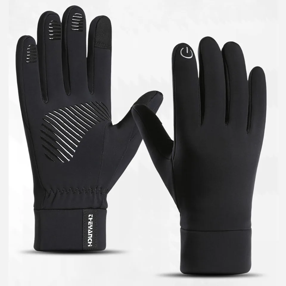 

Waterproof Fishing Gloves Men's Autumn Winter Outdoor Cycling Running Warm Gloves Touch Screen Anti Slip Motorcycle Gloves