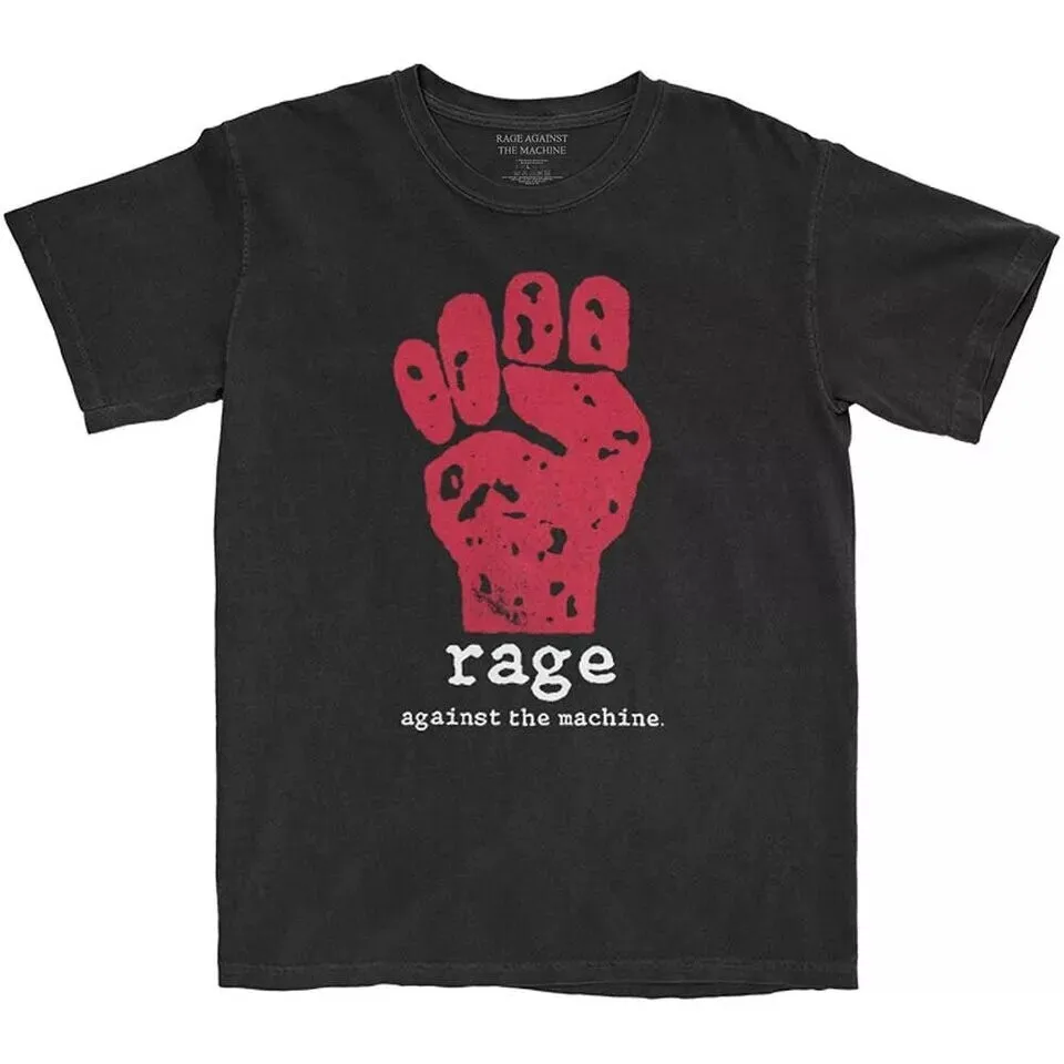 

Rage Against The Machine Red Fist Black T-shirt, Graphic T-shirt, Size S to 5XL T Shirt Men 2025 T-Shirt Men Men Original