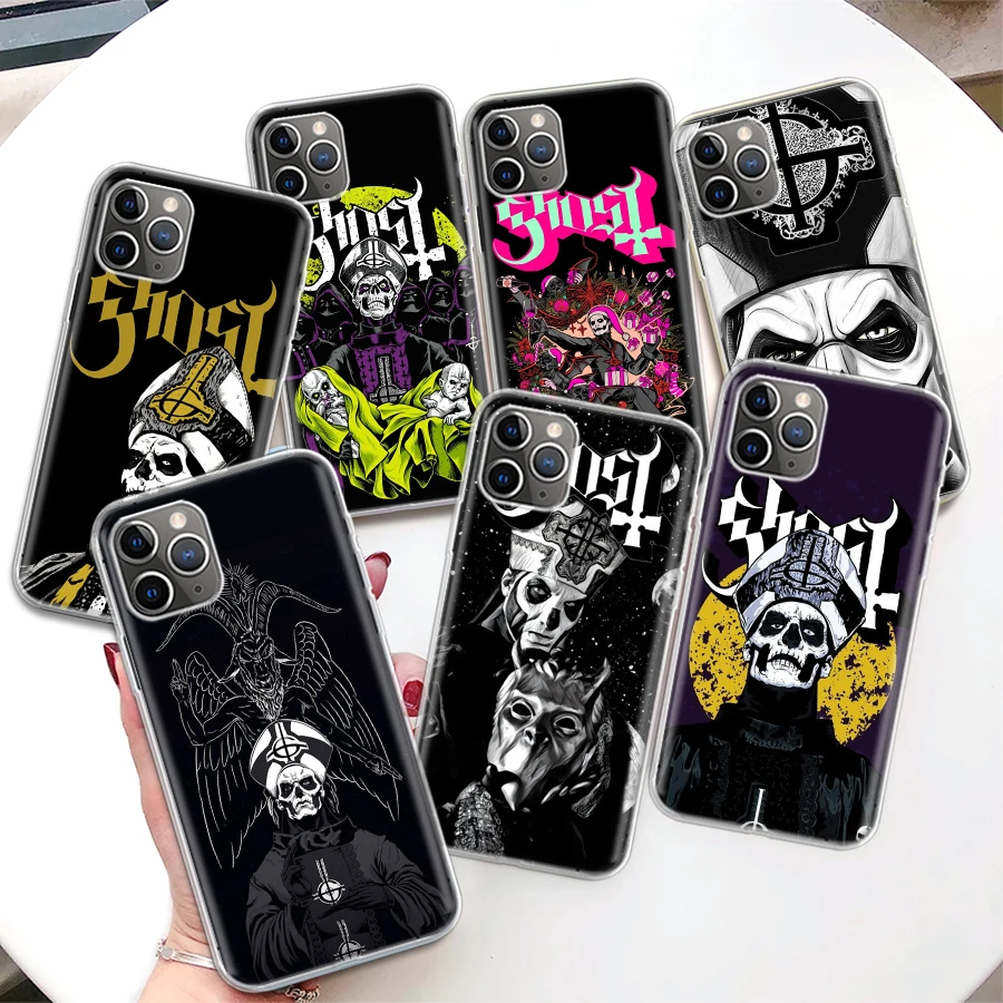 Ghost Papa Emeritus Coque Phone Case For iPhone 11 12 13 14 15 16 Pro Max 7 Plus 8 + X XR XS SE Apple Soft Fundas Cover 11 13 14