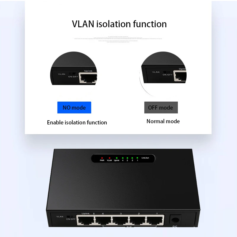 ゲーム ネットワーク スイッチ VLAN 機能 スプリッター エクステンダー 5 ポート POE ギガビット スイッチ RJ45 ハブ 10/1001000Mbps インターネット スプリッター アダプター