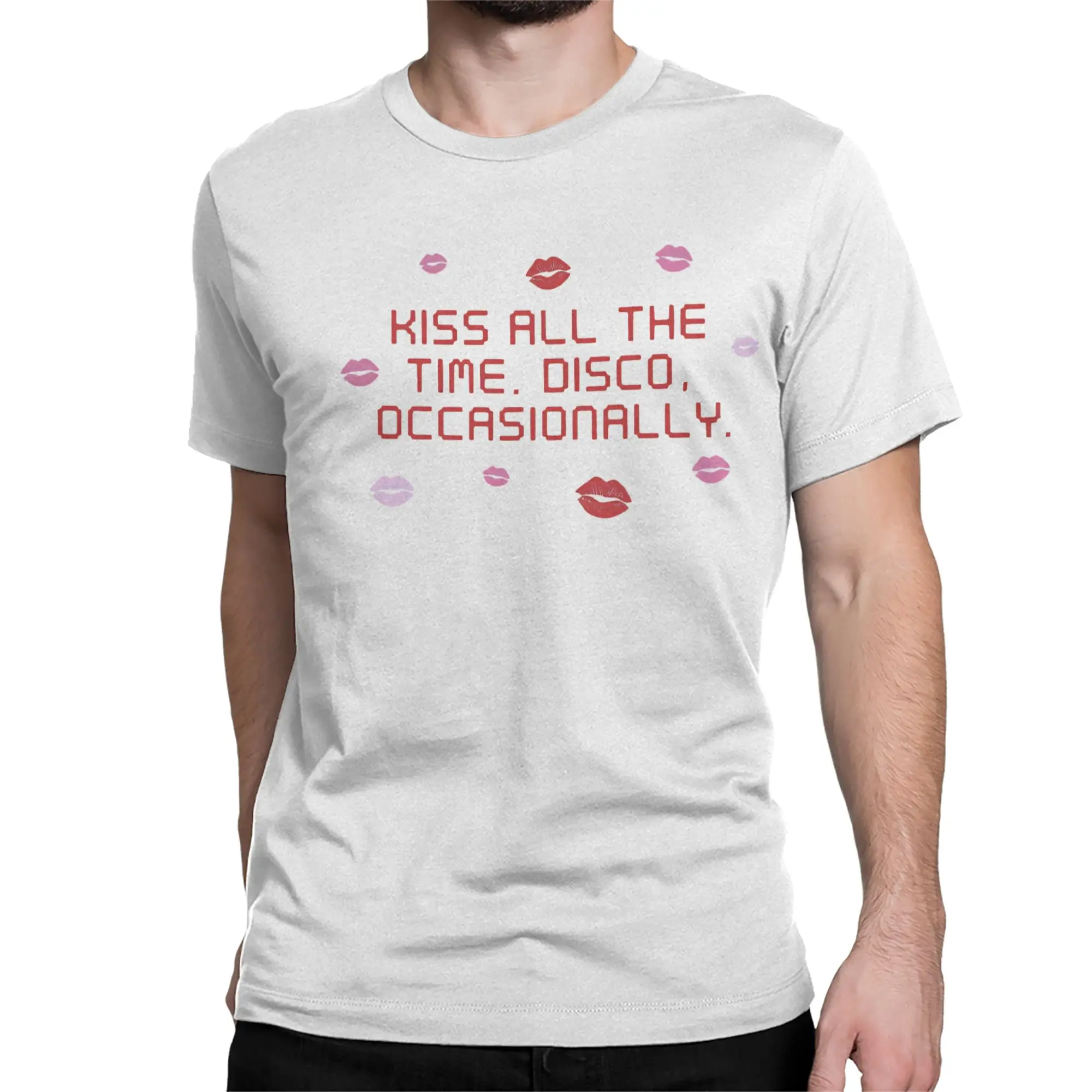 2026 Kiss All The Time Disco Occasionally Harrys T-Shirt for Men Women Styles 100% Cotton Tees T Shirts Graphic Printed Clothes