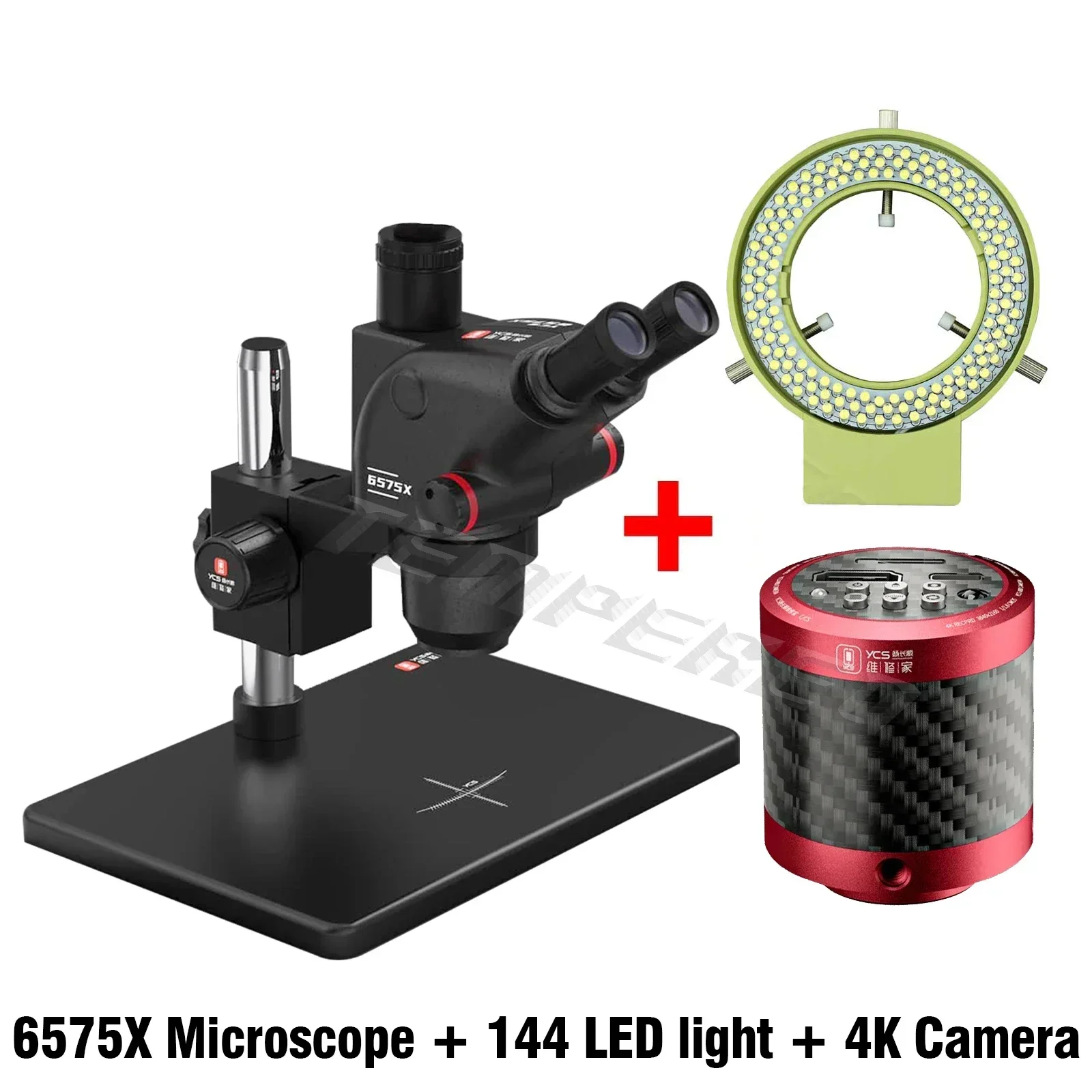 YCS 6575X Ultra HD Trinocular Microscope with Large Base for
