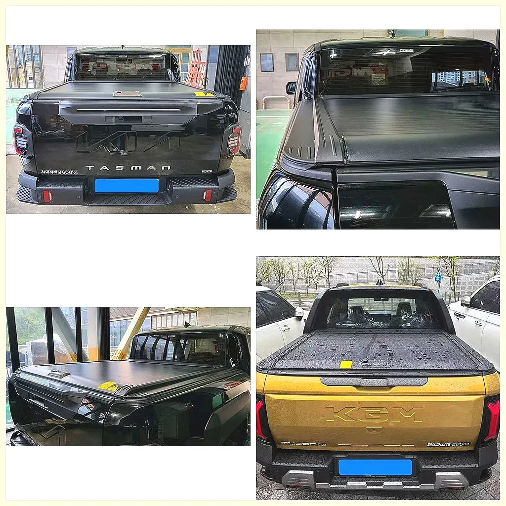 

Ручная выдвижная алюминиевая роллетная крышка кузова для пикапов KIA Tasman и SsangYong Musso