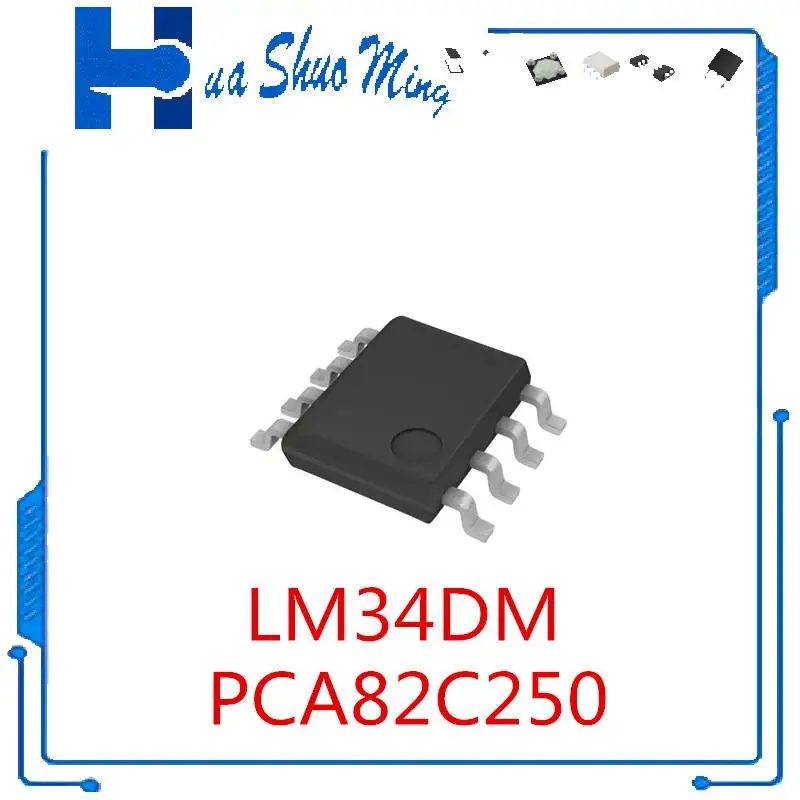 10 unids/lote PCA82C250 A82C250 82C250 PCA82C250T 82C250Y LM34DM LM34D LM34DMX SOP-8