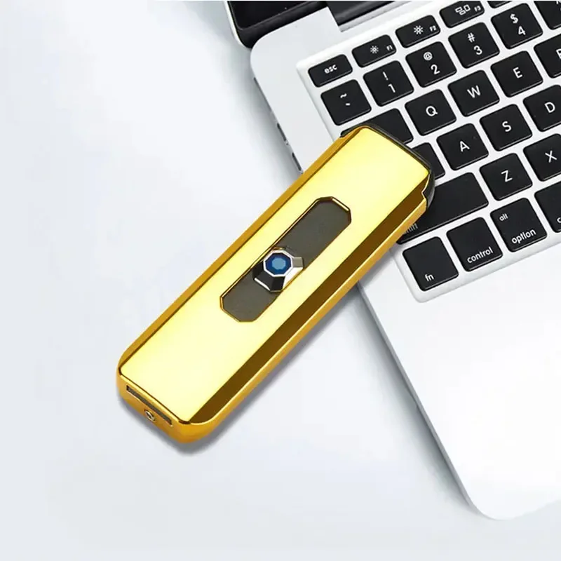 Electric USB Rechargeable Portable Windproof Smoking Accessories Tools Lighters Usb Rechargeable Electric Lighter