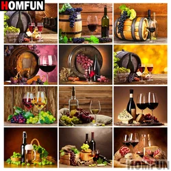 HOMFUN Diy Full Square Round Drill 5D Diamond Painting Cross Stitch Diamond Embroidery 