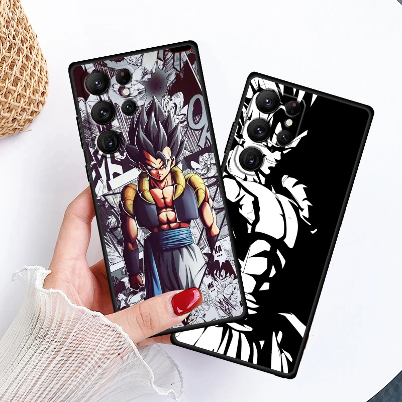 D-D-Dragons B-Balls Z Cartoon For Samsung Galaxy S24 S23 S22 S21 S20 FE S10 S10E Plus Ultra Pro Lite 5G Black TPU Phone Case