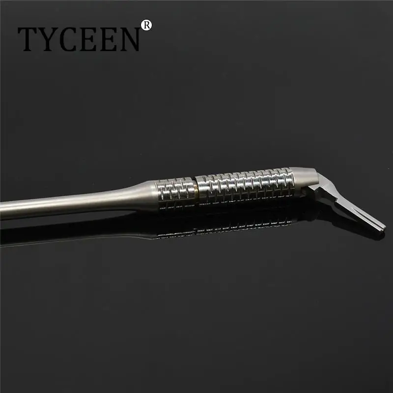 

Dental Scalpel Handle Adjustable Surgical Operation Knife Handle Stainless steel Length 15cm 180 degree Rotation Oral implant