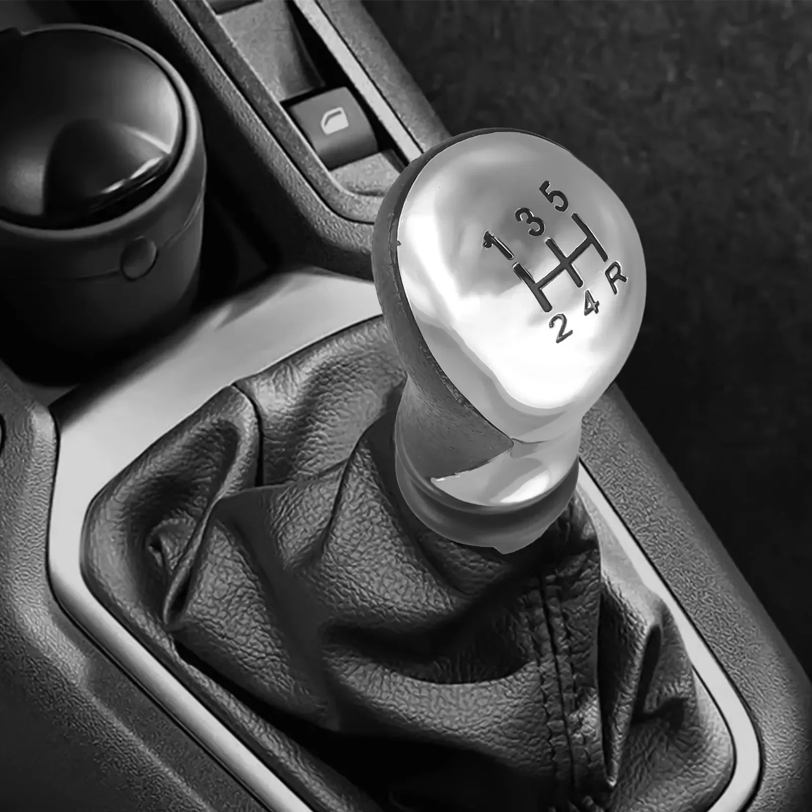 5-Speed For C5 Xsara Picasso 2001-2008 Matte Silver Manual Gear S/tick Shift Knob Head Lever Adapter Manual Transmission